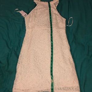 White Lacey Halter Dress